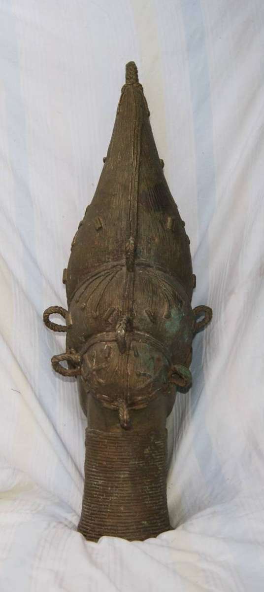 Antique Benin Bronze "Ife" (Queen Mother)