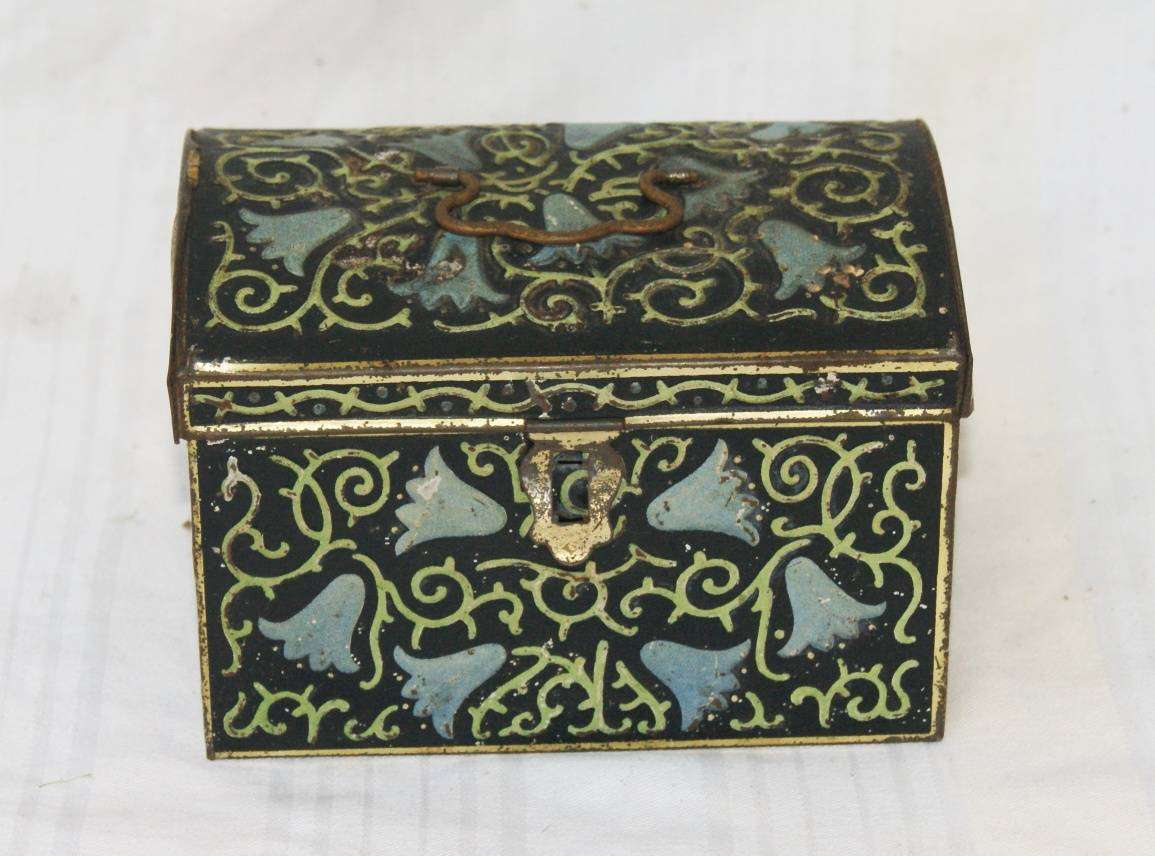 Vintage Chest Shaped Tin