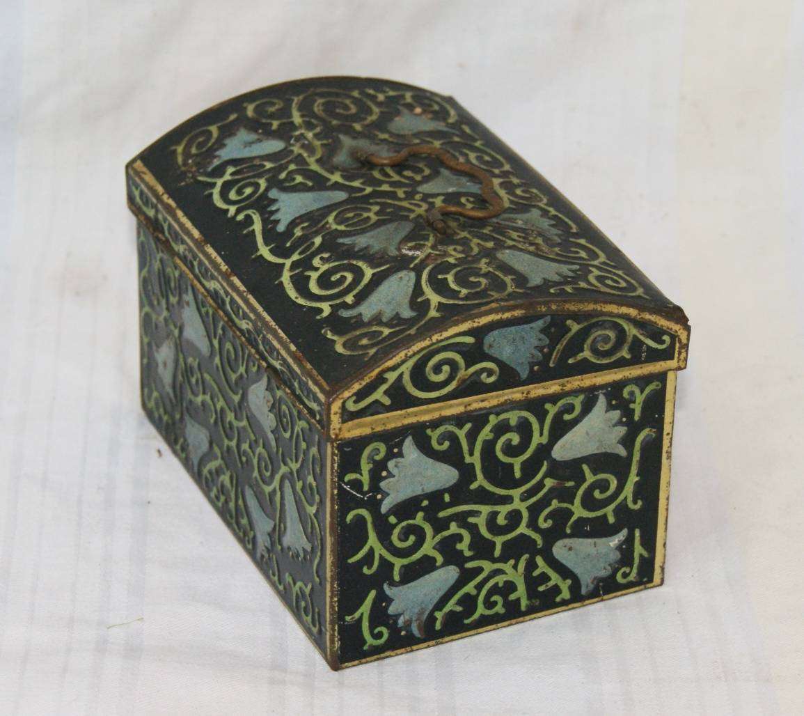 Vintage Chest Shaped Tin