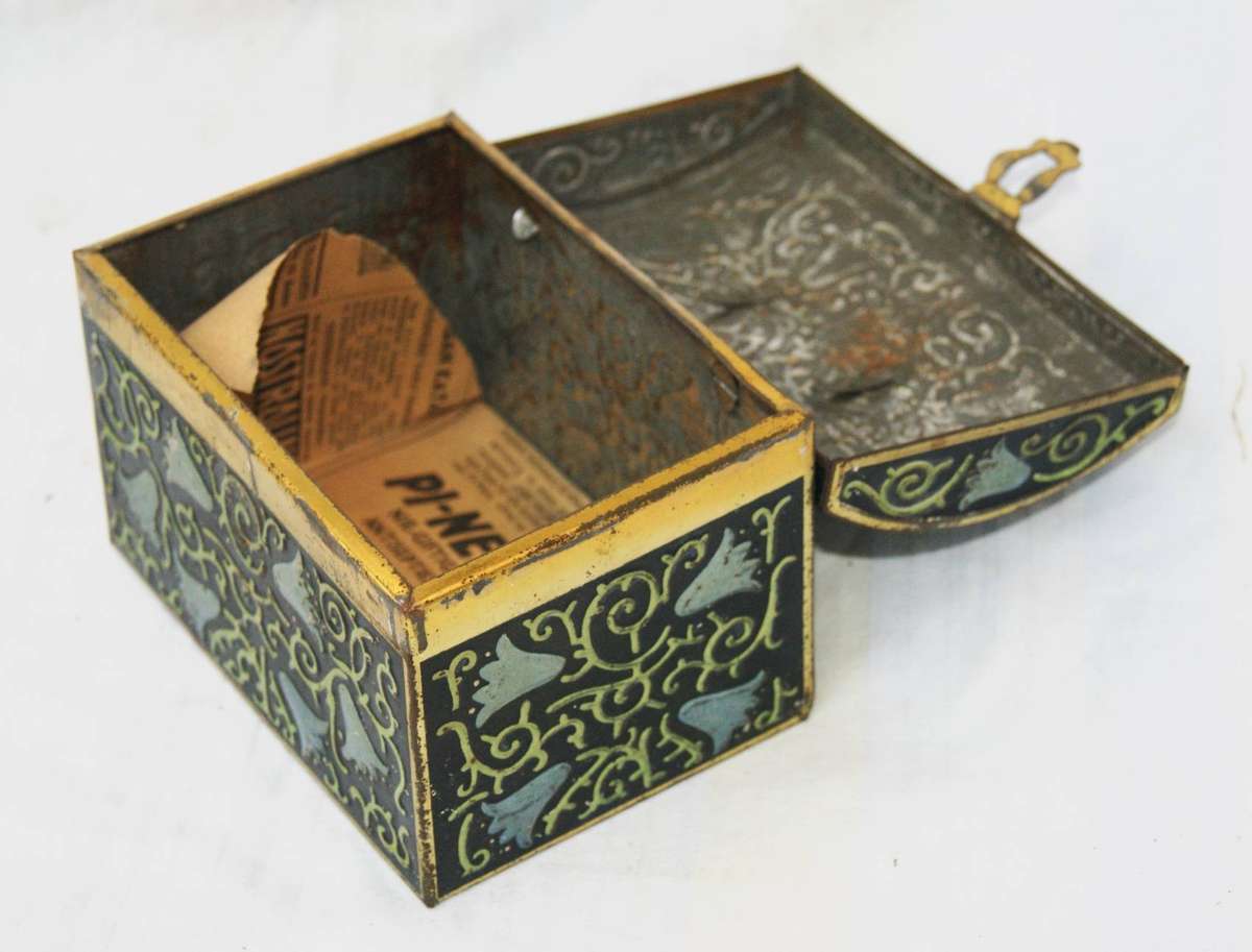 Vintage Chest Shaped Tin