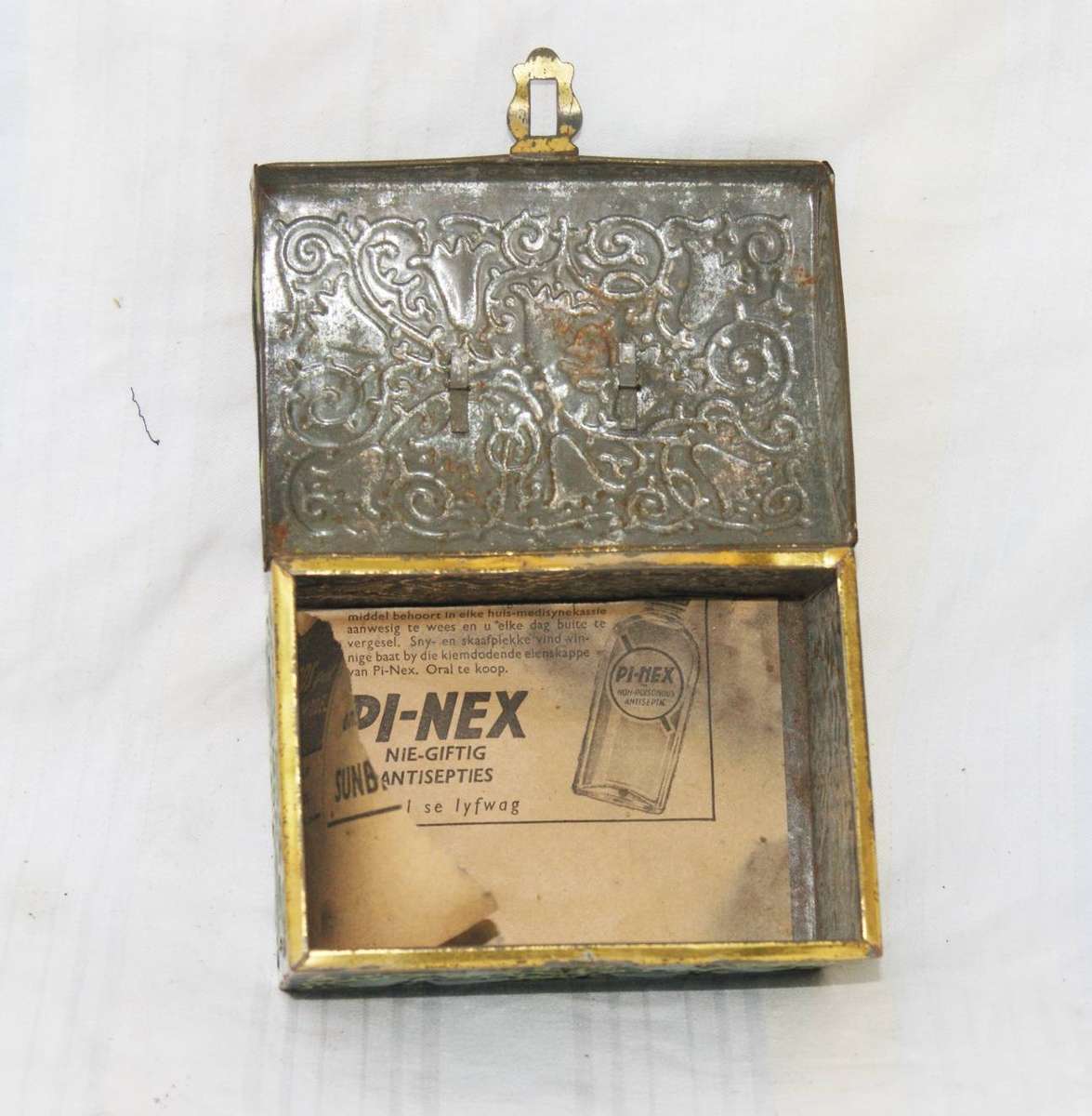 Vintage Chest Shaped Tin