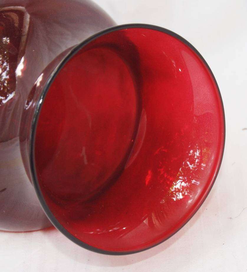 Red Glass Vase