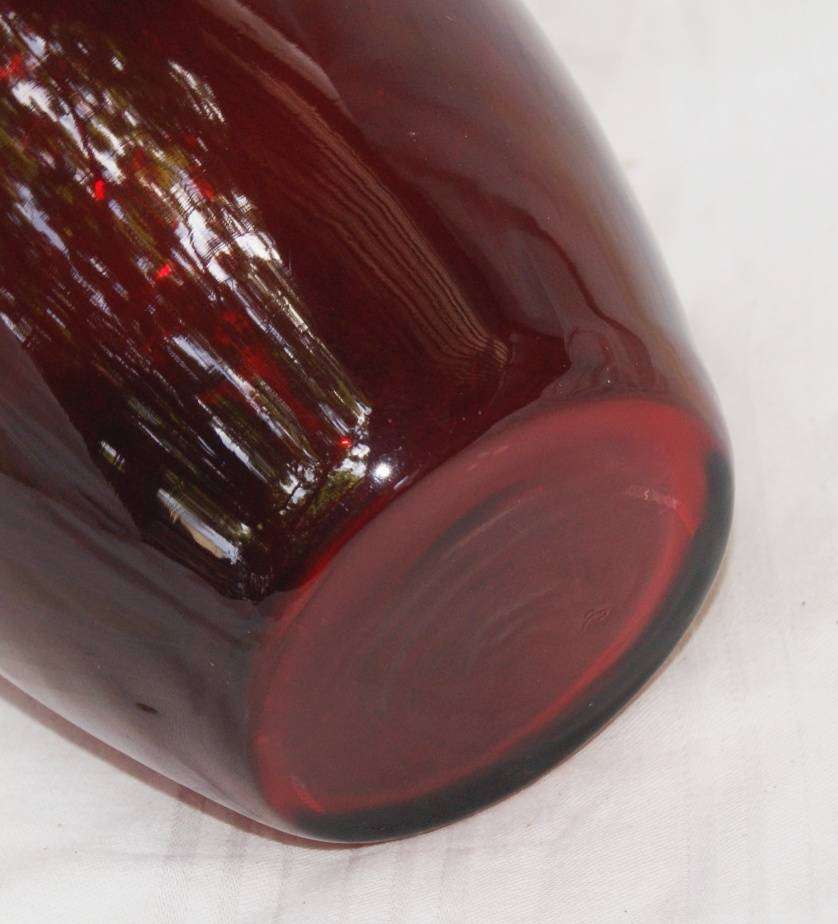 Red Glass Vase