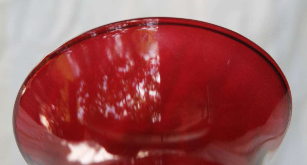 Red Glass Vase