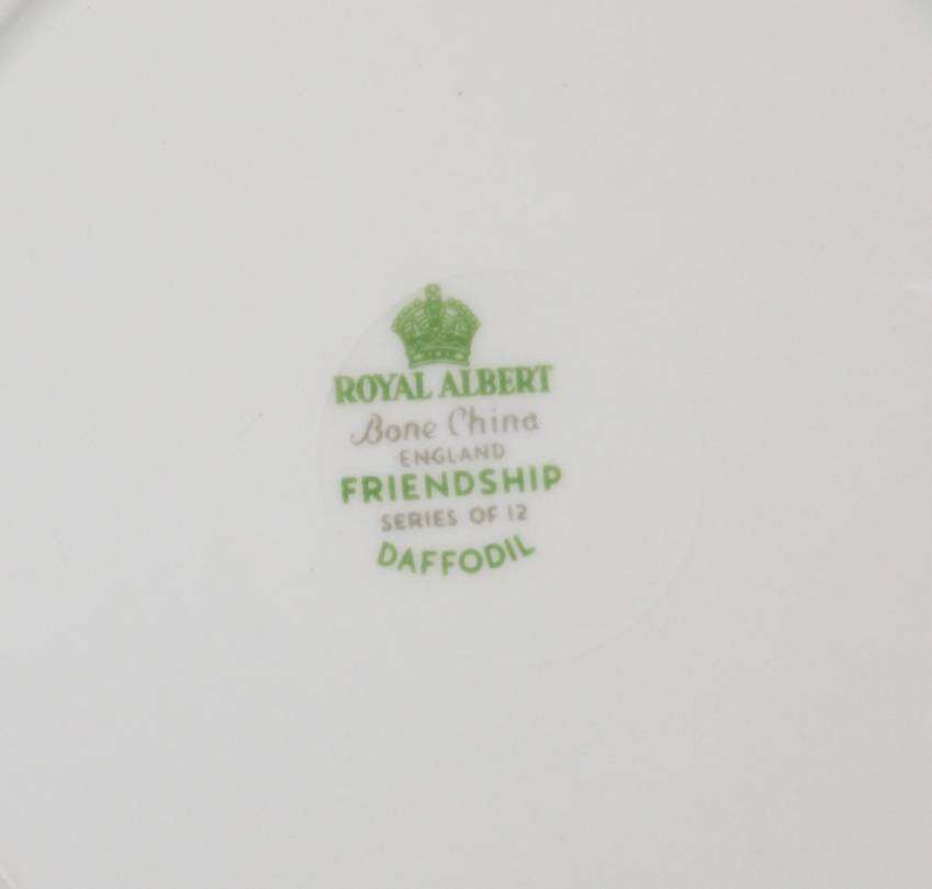 Royal Albert "Friendship Series of 12 Daffodil" Tea Trio