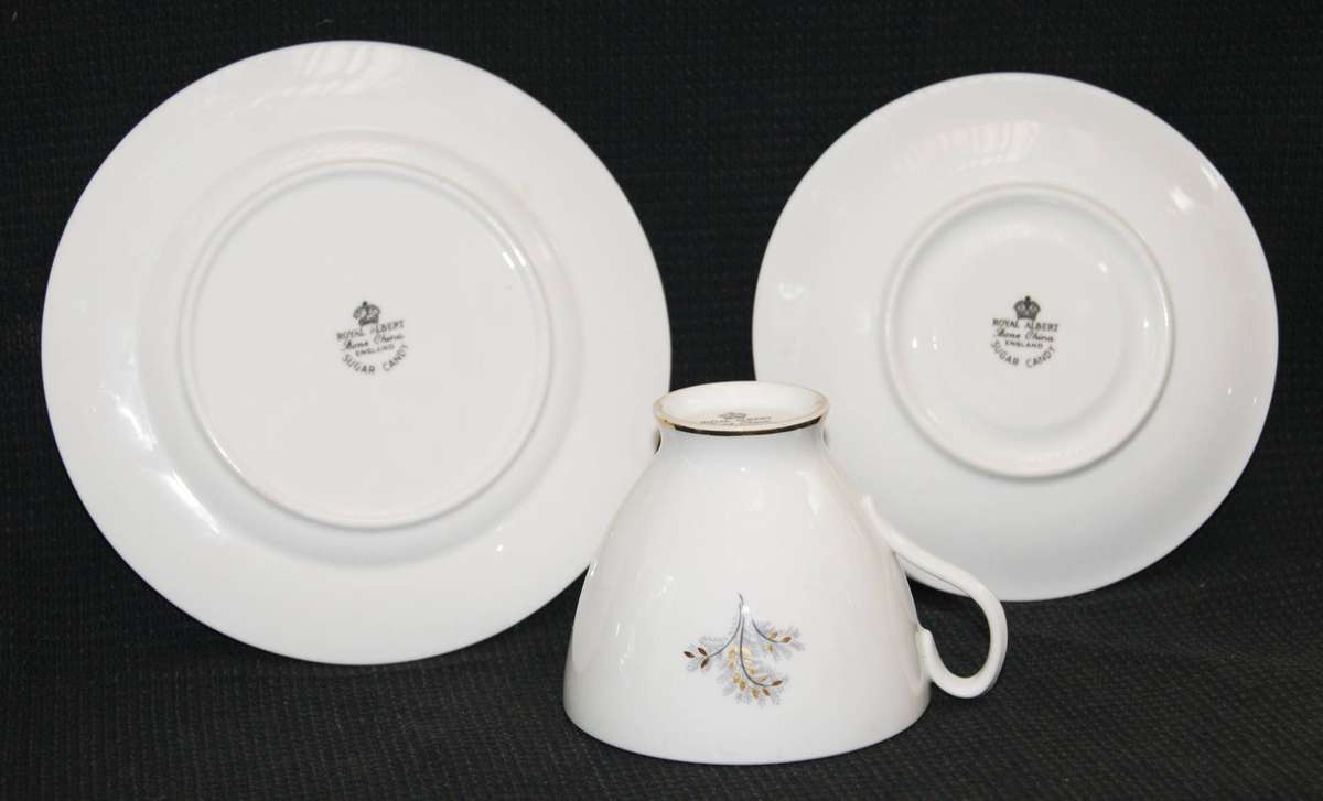 Royal Albert "Sugar Candy" Tea Trio (Rare Pattern)