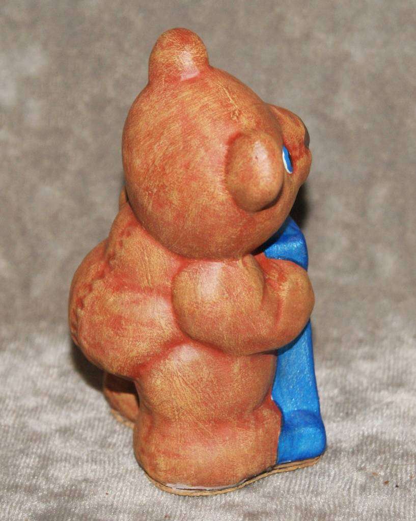 Teddy Bear Ornament Holding Letter A