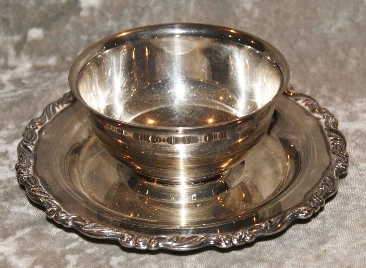 Vintage Silver Plated Snack Dish