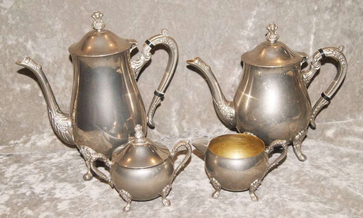 Vintage Silver Plated Tea and Coffee Set