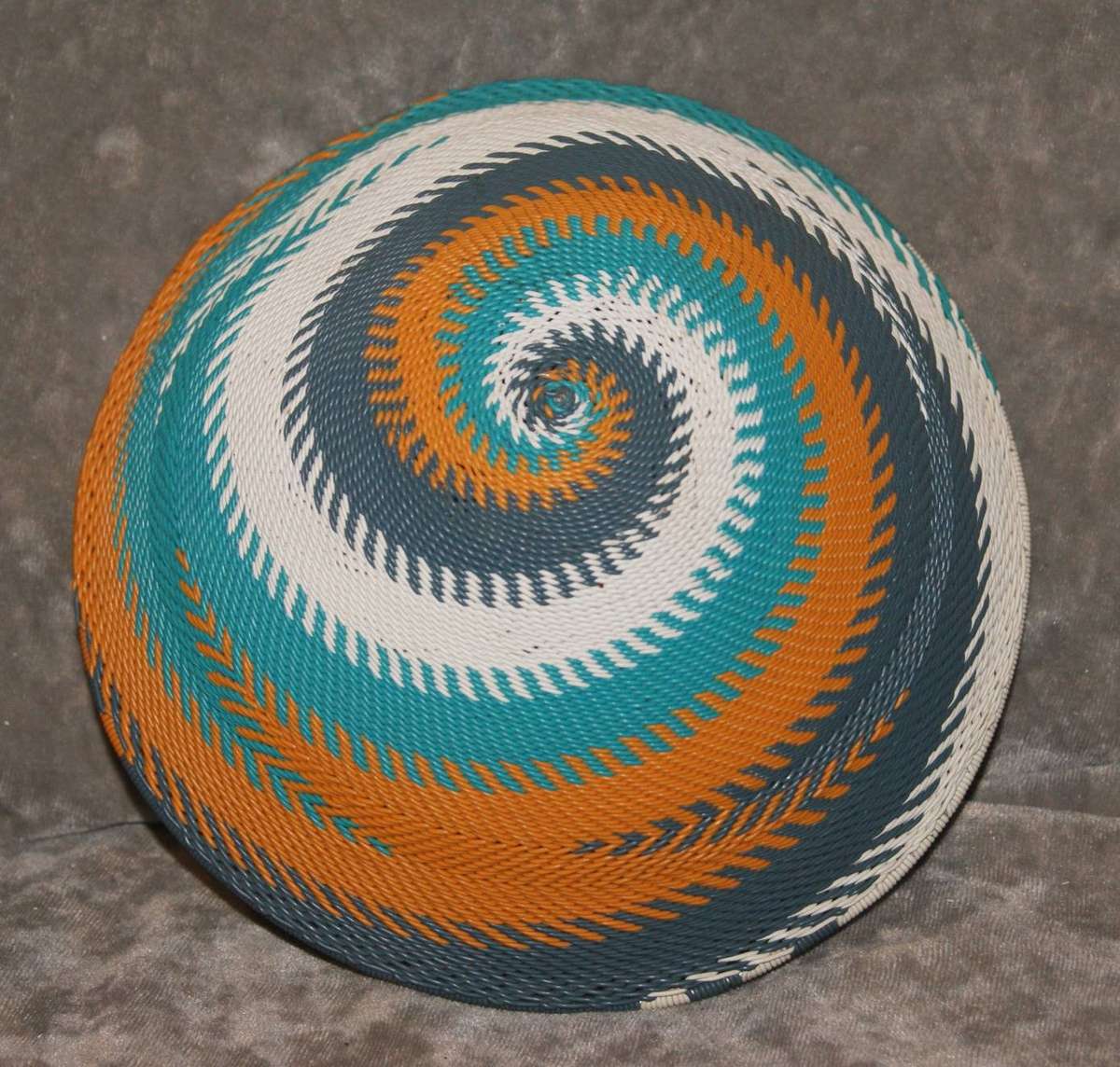 African Woven Wire Basket