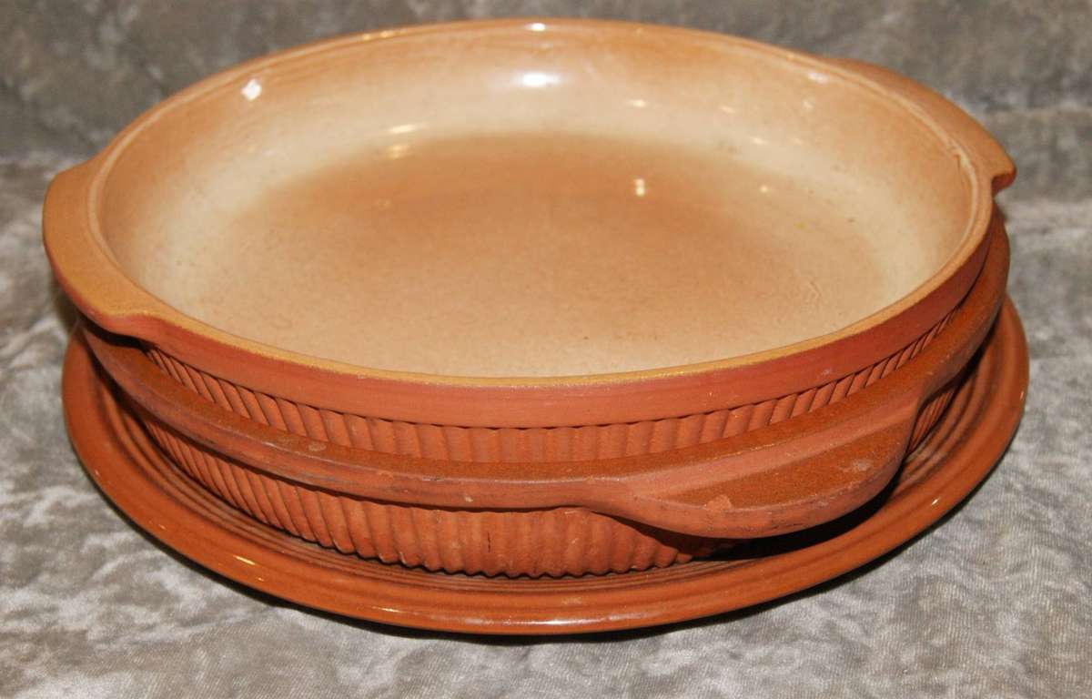Lot of 3 Earthenware Baking Dishes