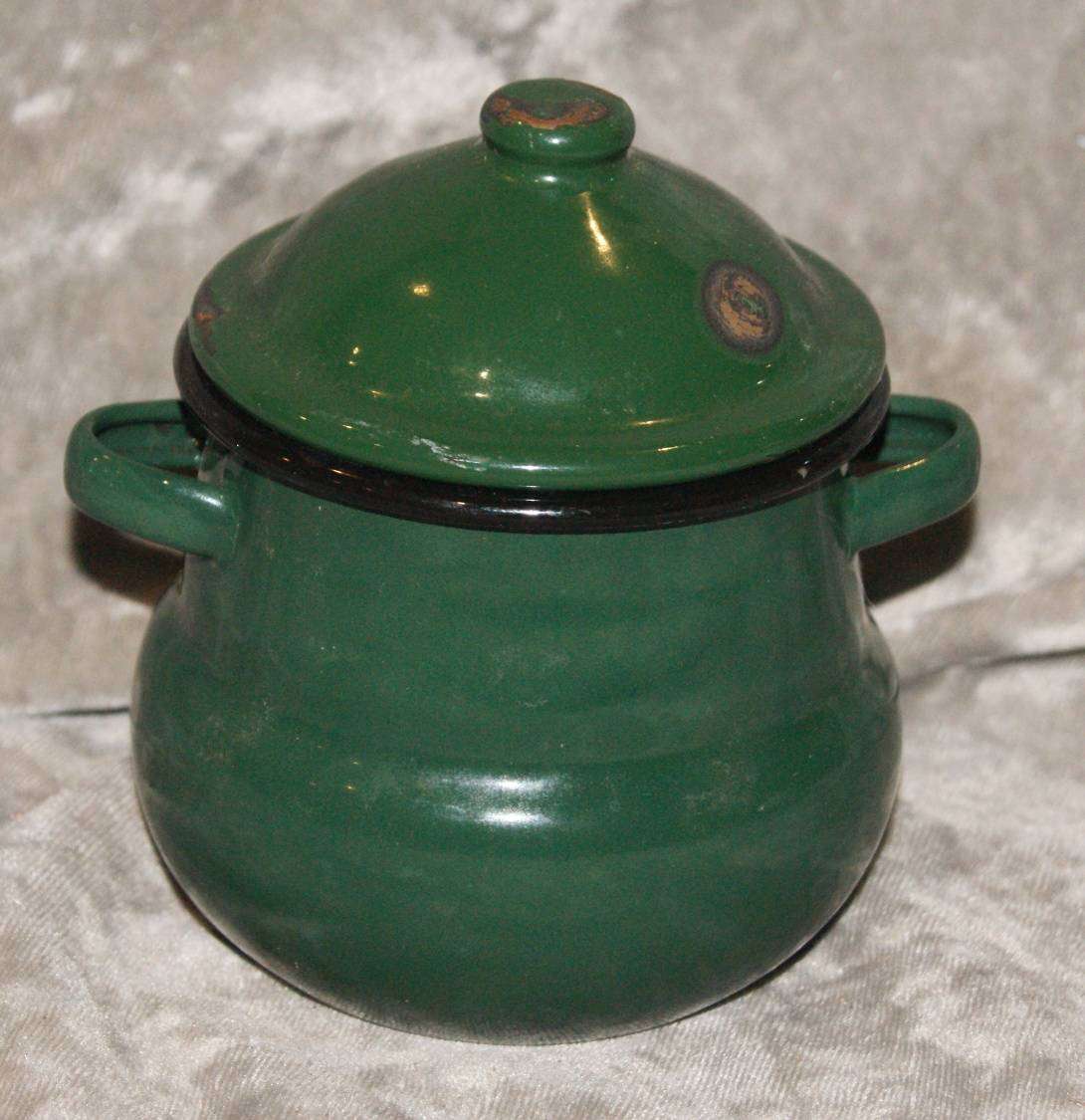 Enamel Sugar Bowl