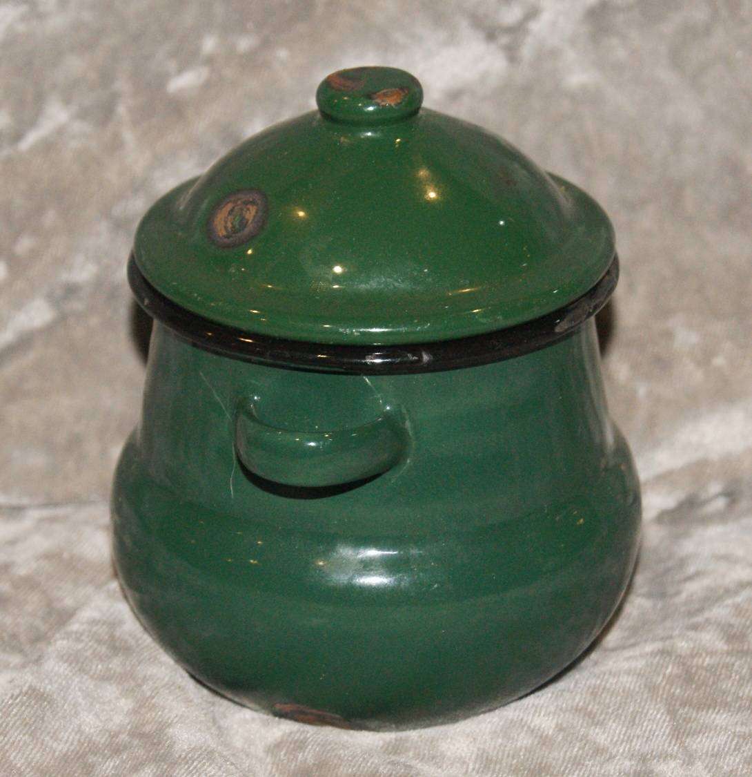Enamel Sugar Bowl