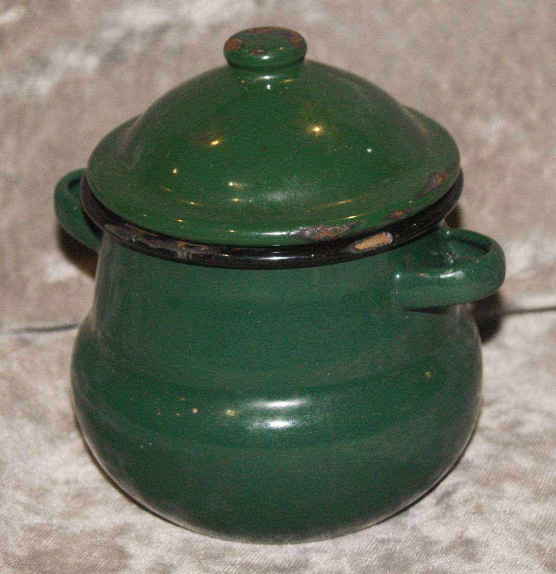 Enamel Sugar Bowl