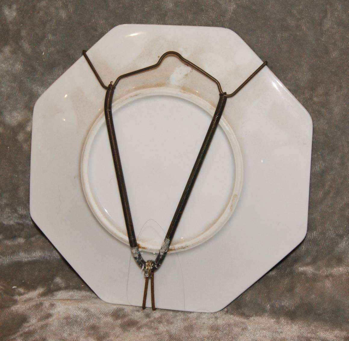 Octagonal Genuine Imperial Imari Wall Hanging Plate with Hanger