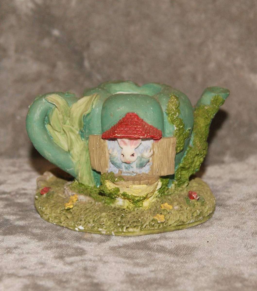 Teapot Bunny House Ornament