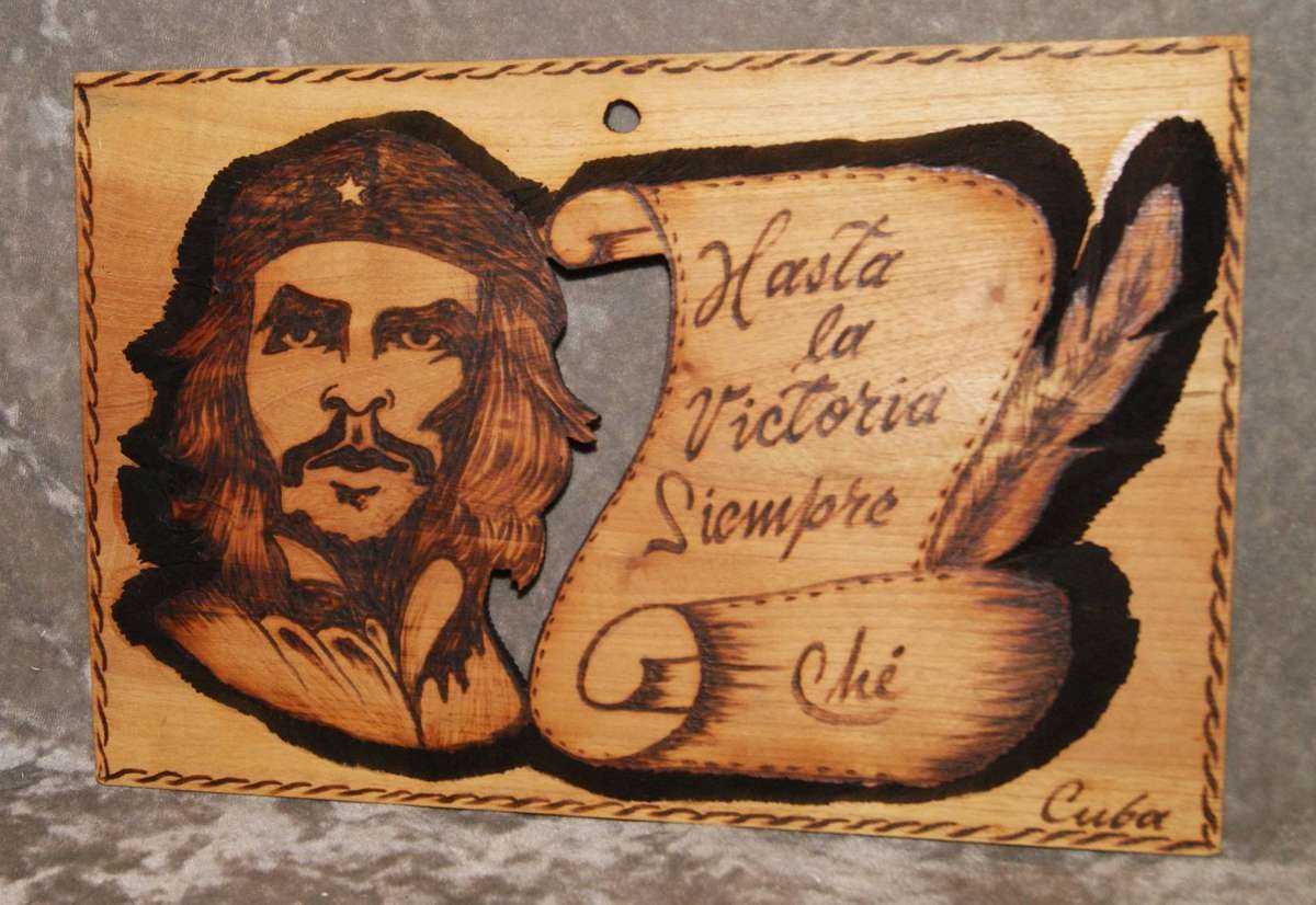 Che Guevara Cuba Souvenir Wooden Wall Plaque