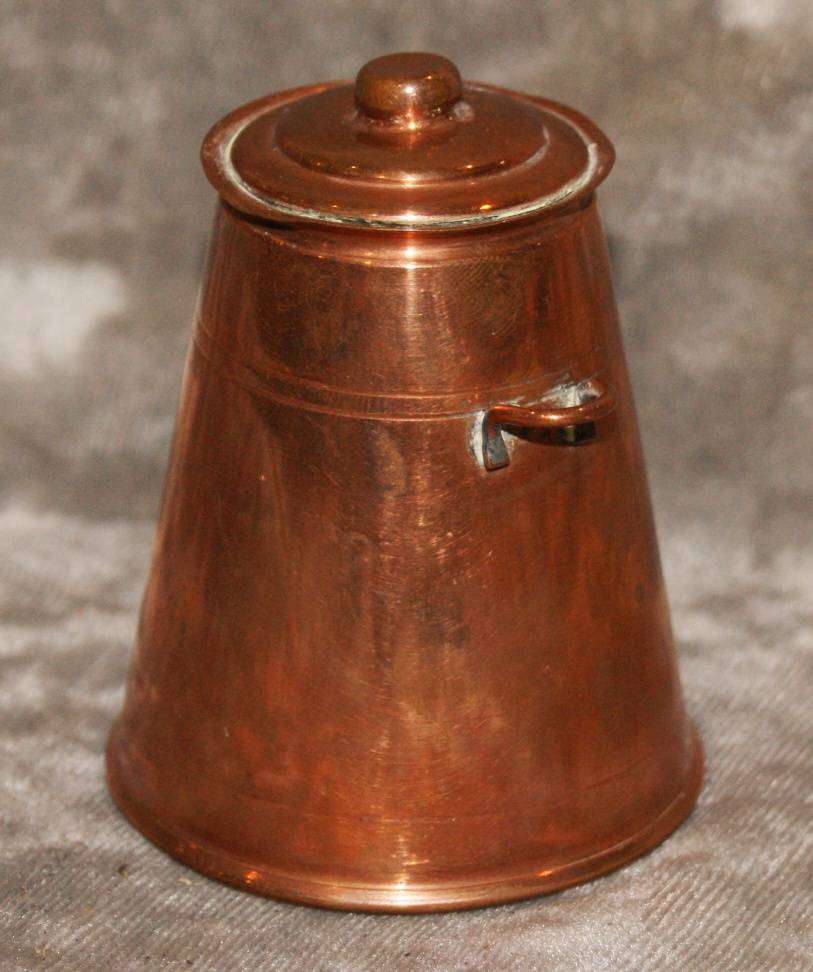 Vintage Miniature Copper Lidded Coal Scuttle