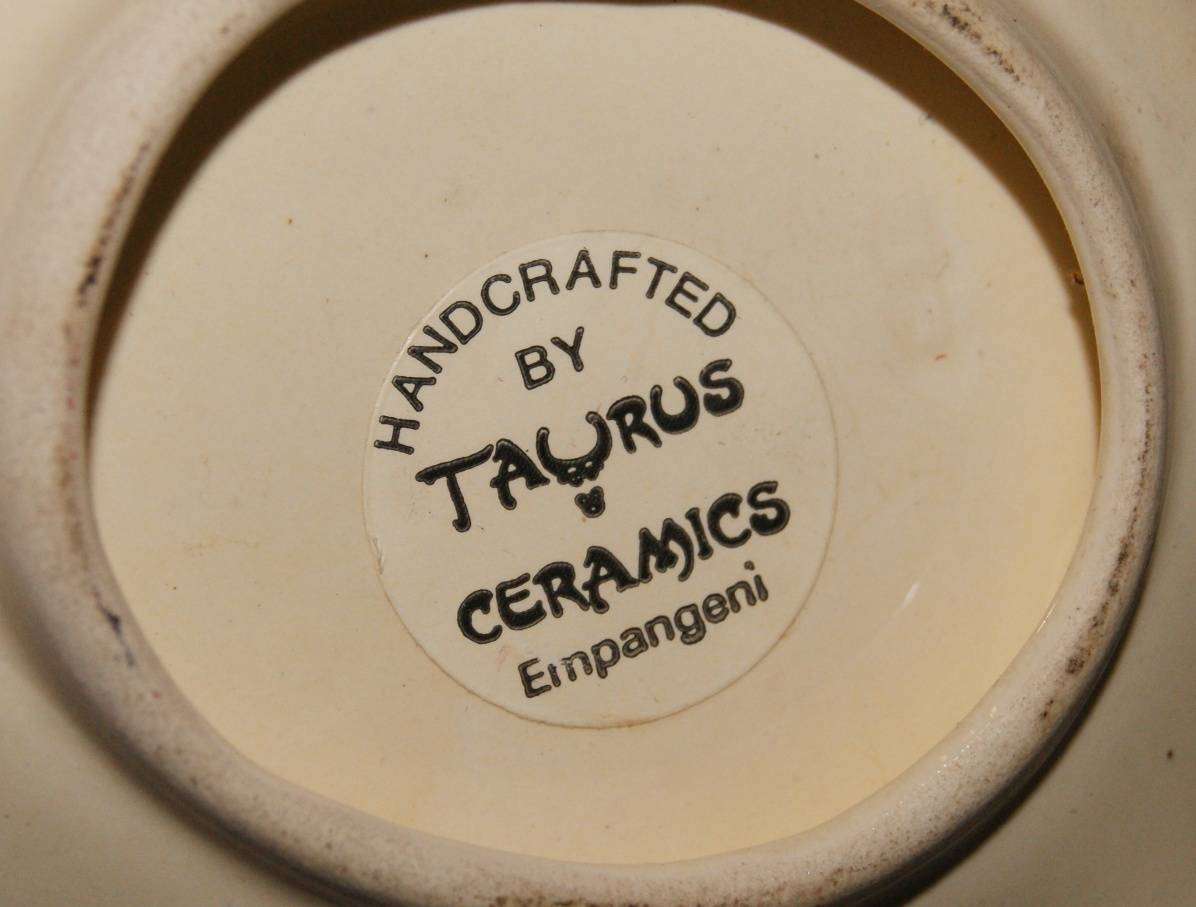 Hand Crafted Taurus Ceramics Teabag Holder