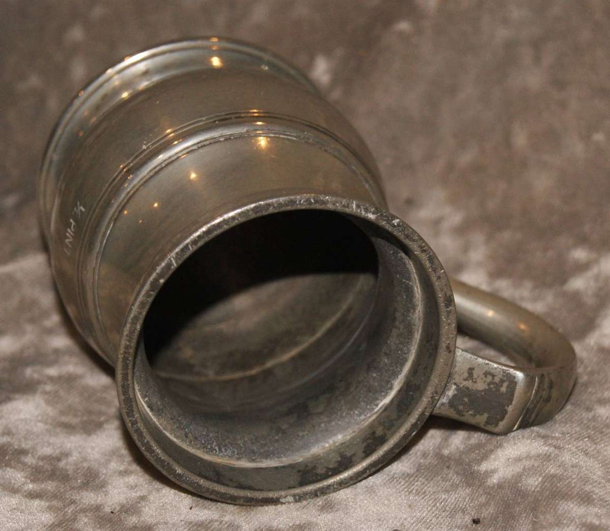 James Yates Half Pint Pewter Beer Mug