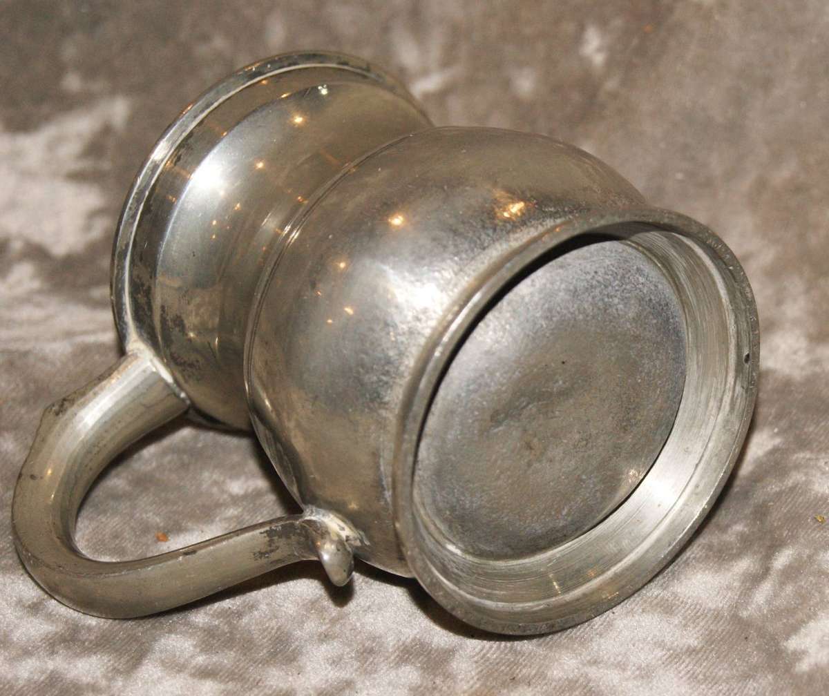 James Yates Half Pint Pewter Beer Mug