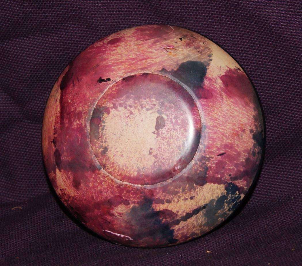 Hand Carved and Decorated Stone Pin Dish