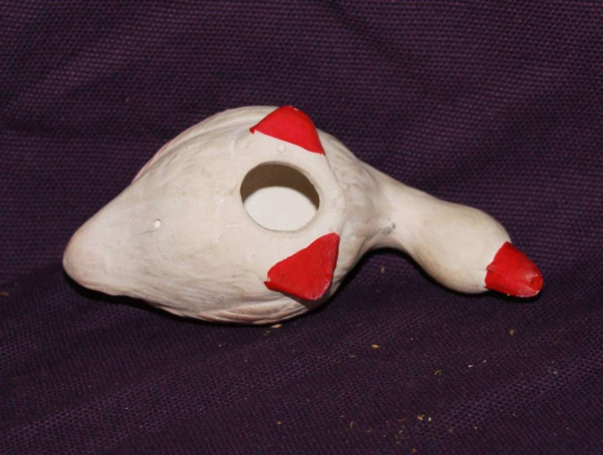 Vintage Ceramic Goose Ornament