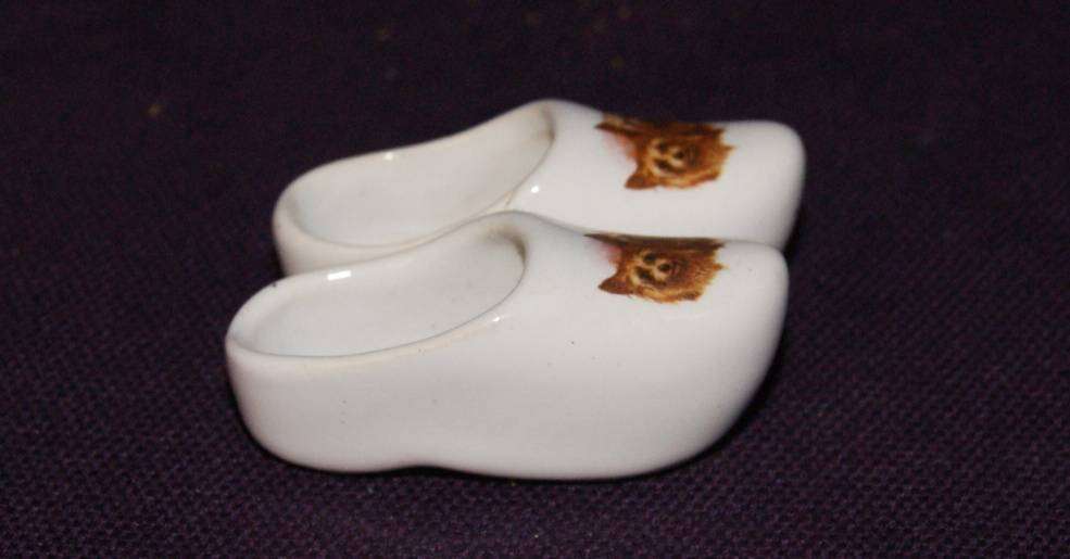 Pair of Yorkshire Terrier Porcelain Cloggs