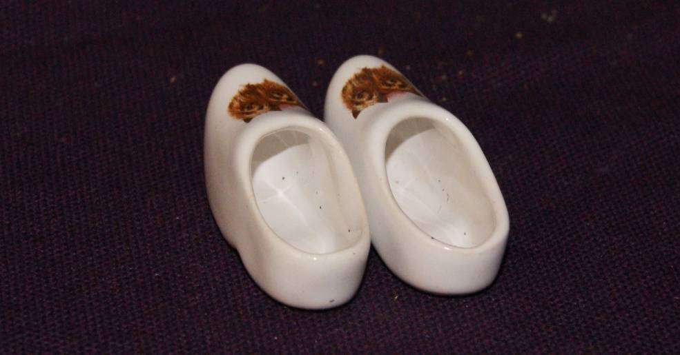 Pair of Yorkshire Terrier Porcelain Cloggs