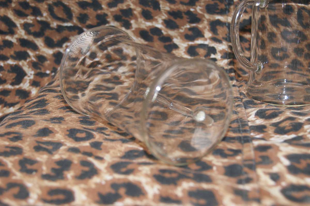 Mocha/ Hot Chocolate Glass Mugs (5 available, bid per glass)