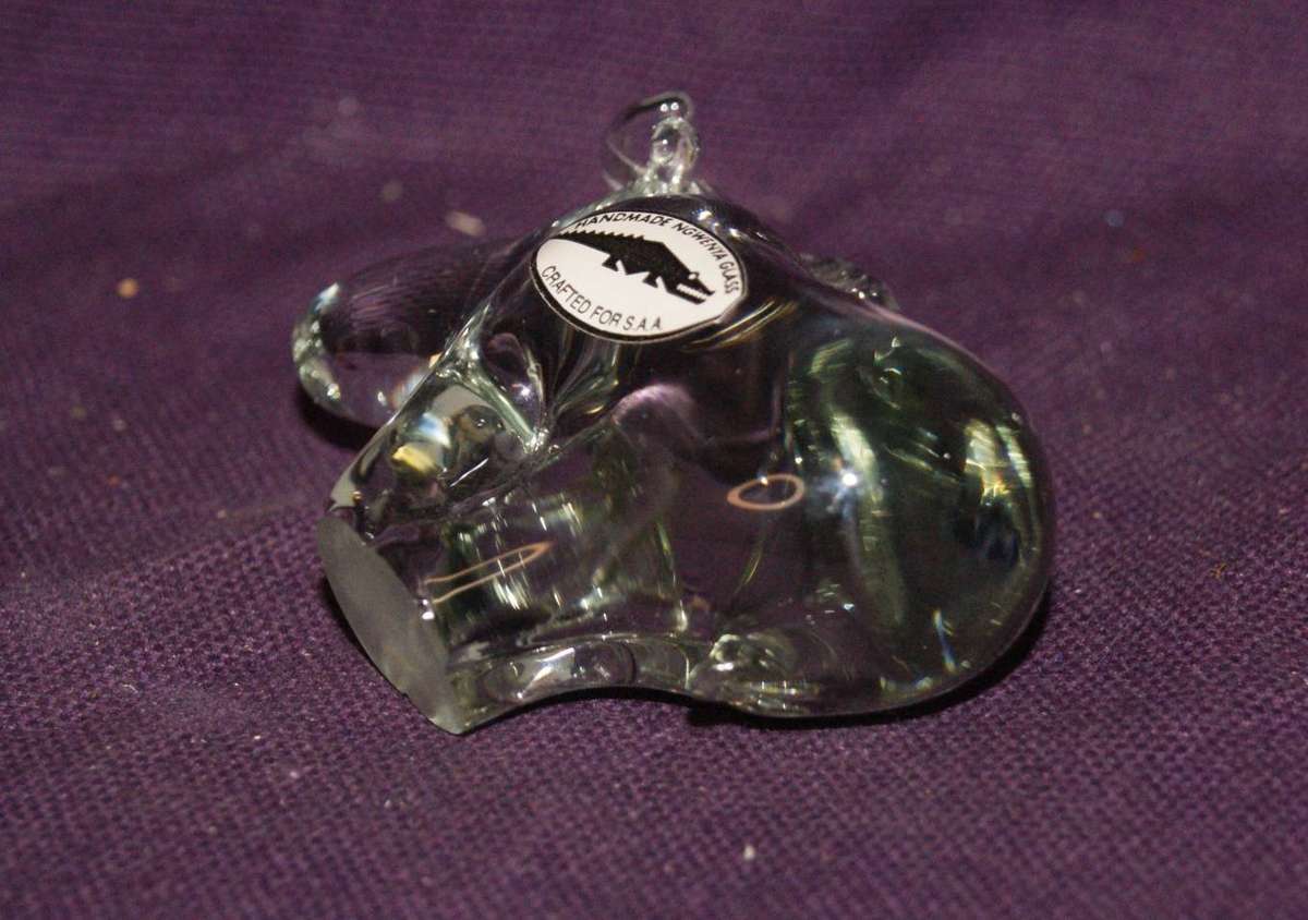 Hand Made Ngwenya Glass Wildebeest Crafted for S.A.A