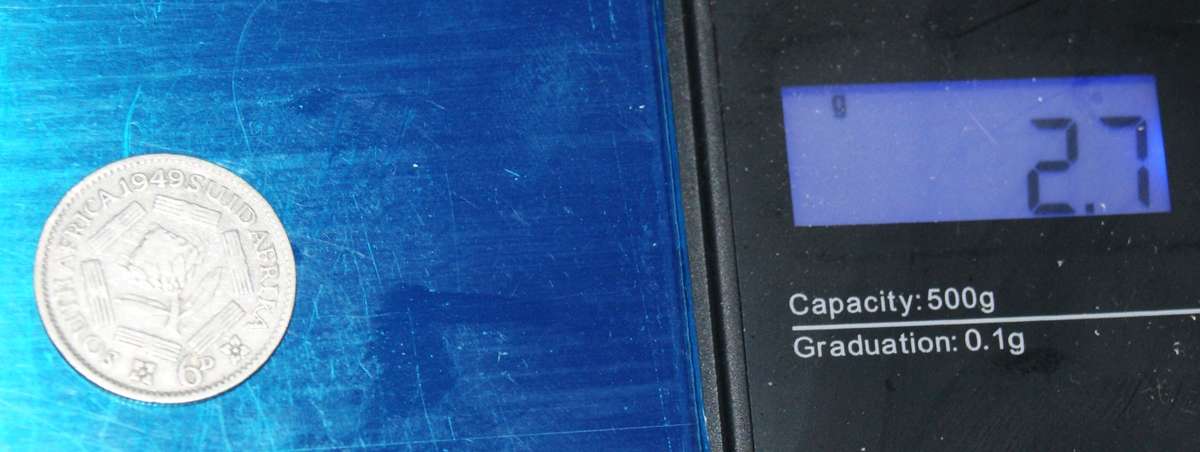 1949 Union of South Africa Sixpence (6D) 80% Silver (2.7g) @@ CCRRAAZZYY R1 START