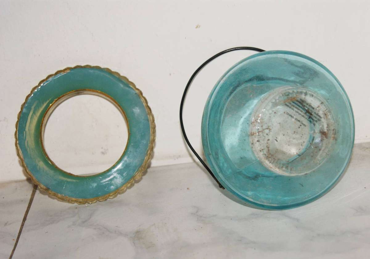 Vintage Glass Votive Candle Holder on Stand