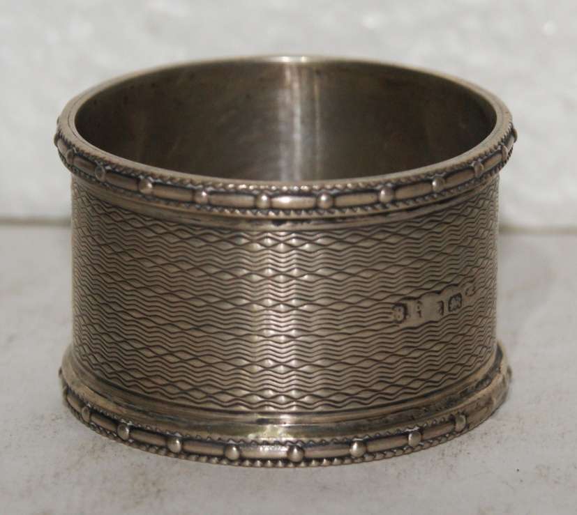 Birmingham Hallmarked Silver Serviette Ring (38.3g) @@ CCRRAAZZYY R1 START