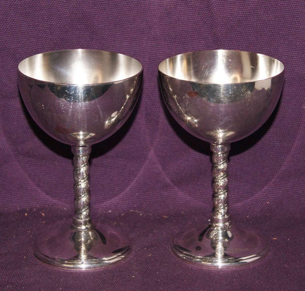 Pair of EMESS Wine Goblets