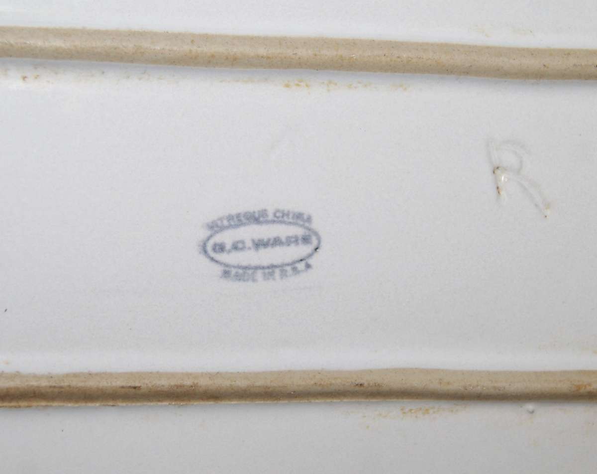 G.C. Ware Vitreous China made in RSA Platter @@ CCRRAAZZYY R1 START