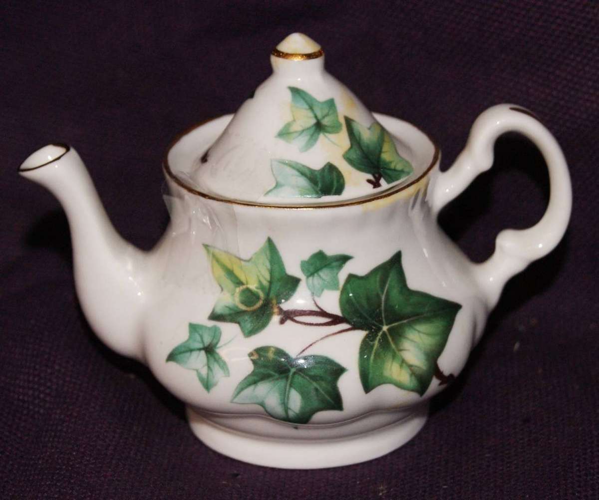Vintage Porcelain Miniature Teapot