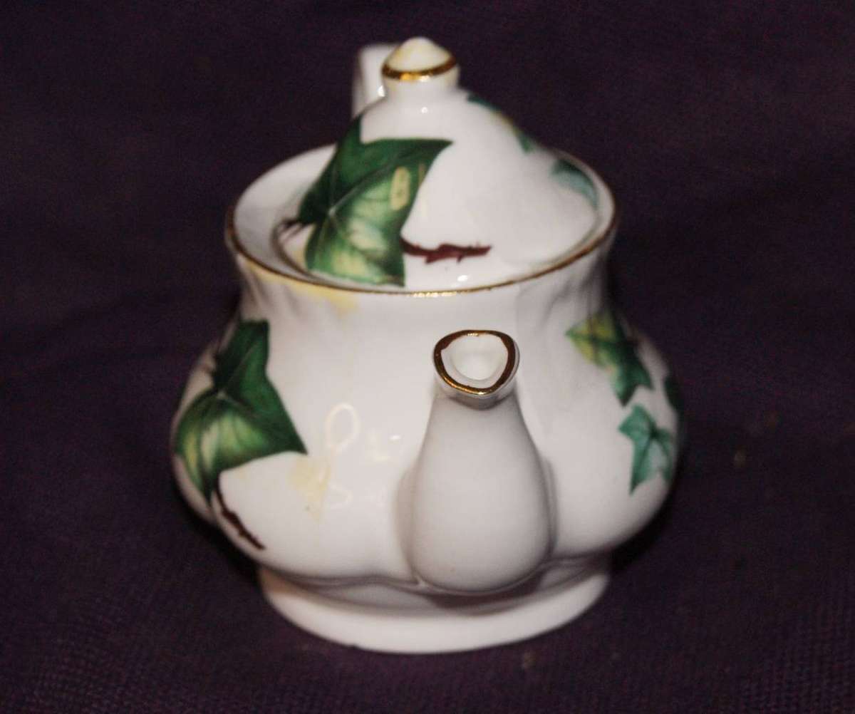 Vintage Porcelain Miniature Teapot