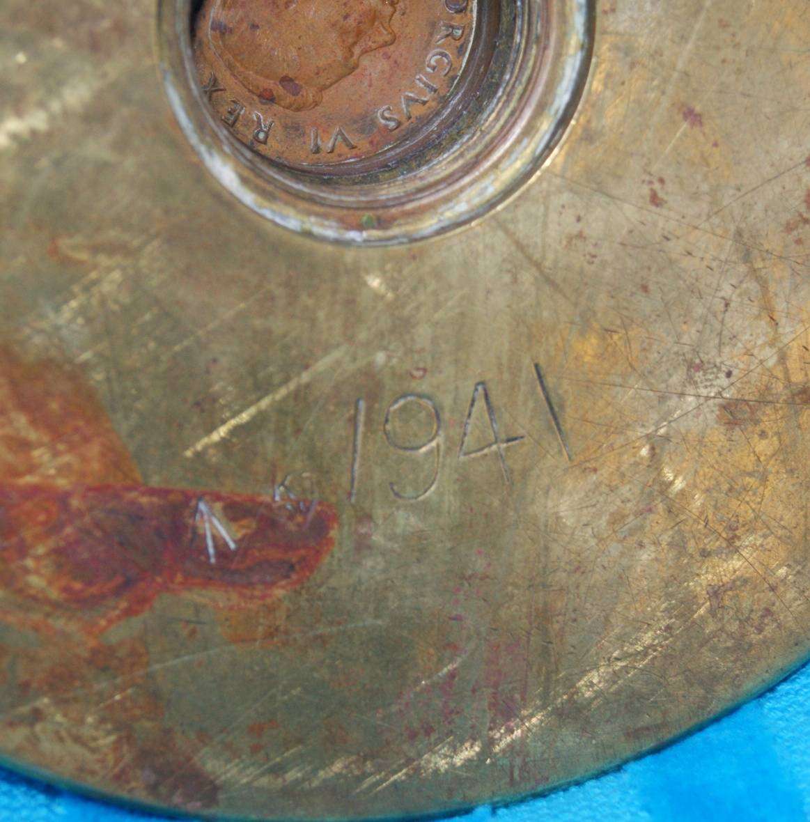 Trench Art WW1 Brass Shell Ashtray