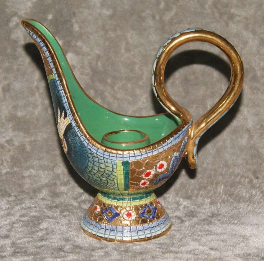 Vintage Giallem V.G Deruta candle holder