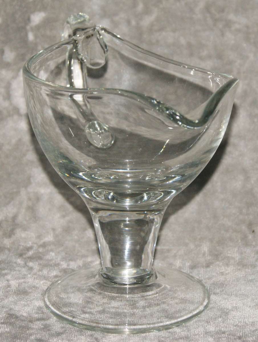 Vintage glass sauce boat