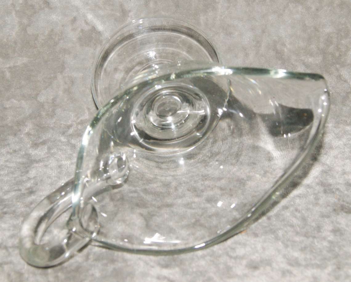 Vintage glass sauce boat