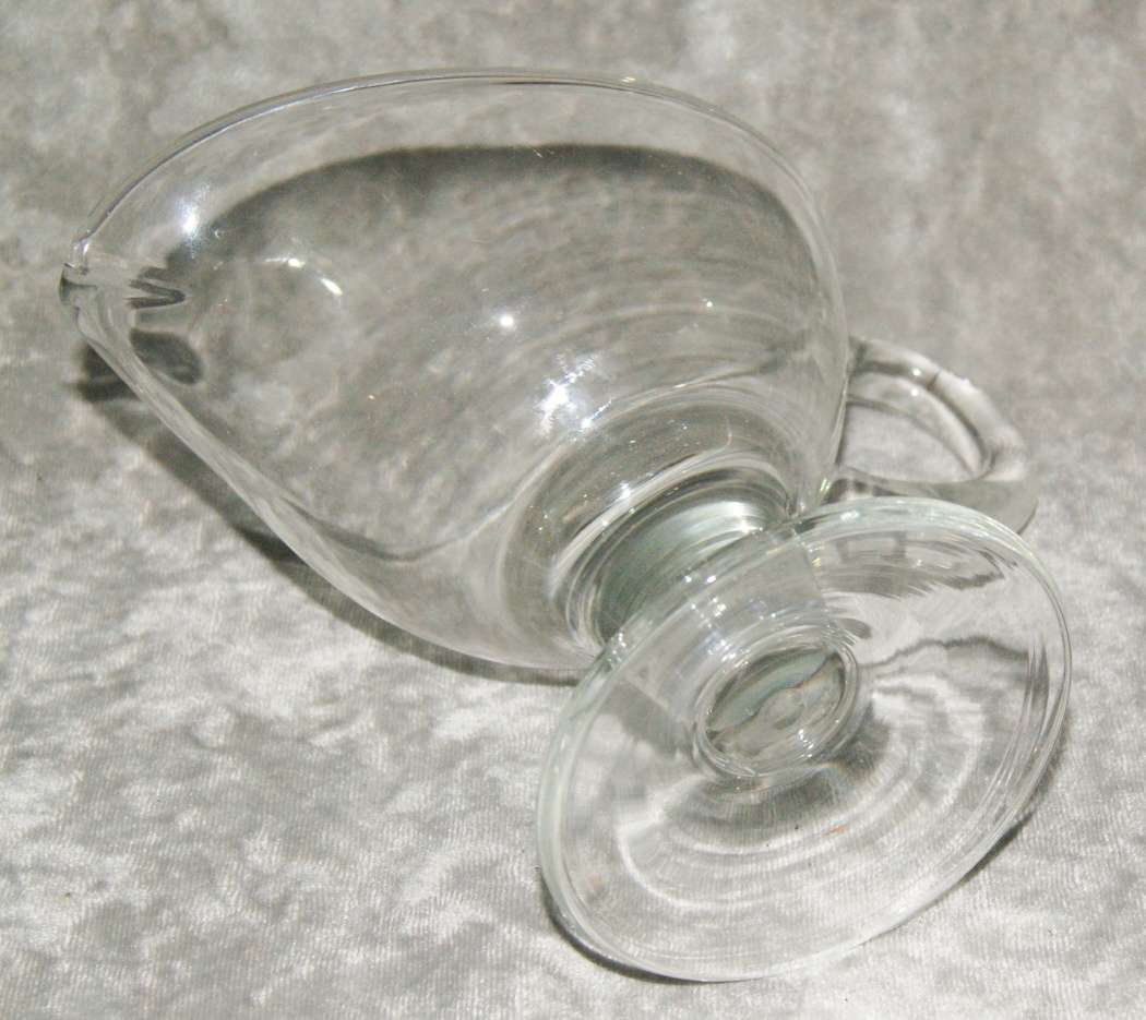 Vintage glass sauce boat