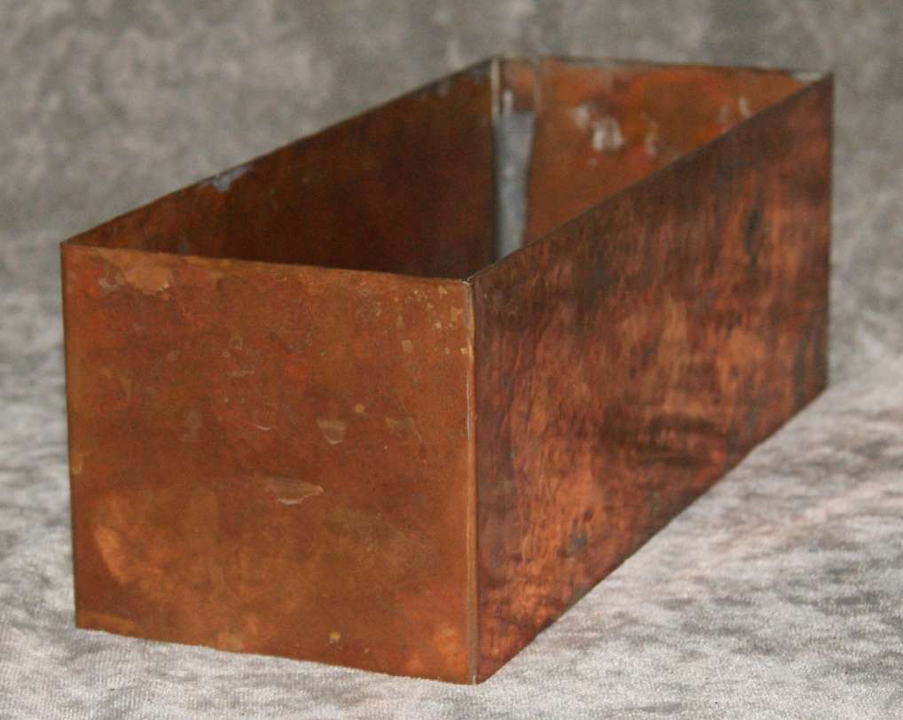 Hand beaten copper planter
