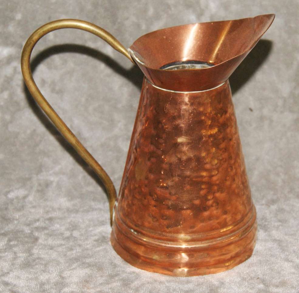 Hand beaten copper and brass jug @@ CCRRAAZZYY R1 START