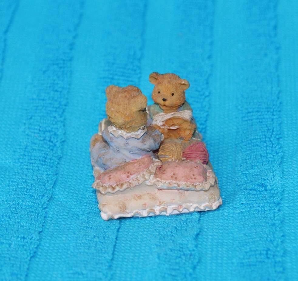 Vintage Bear Bedtime Scene Ornament