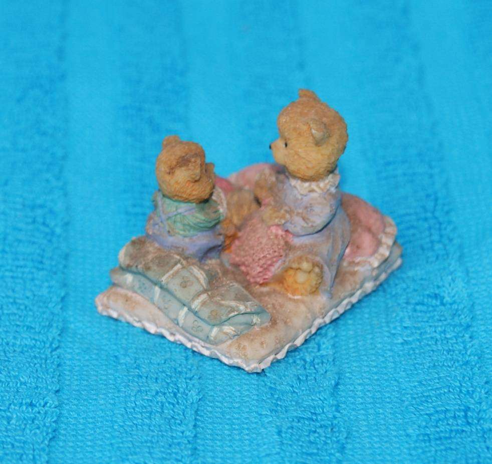 Vintage Bear Bedtime Scene Ornament