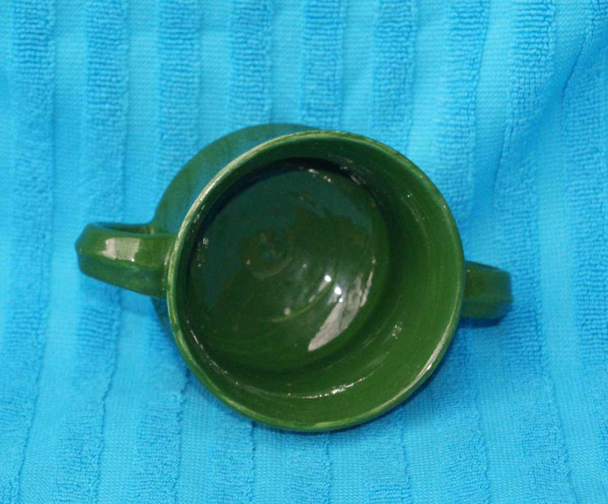 Vintage 2 Handled Ceramic Soup Cup