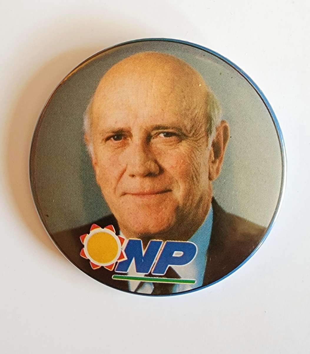 FW De Klerk Lapel Pin National Party