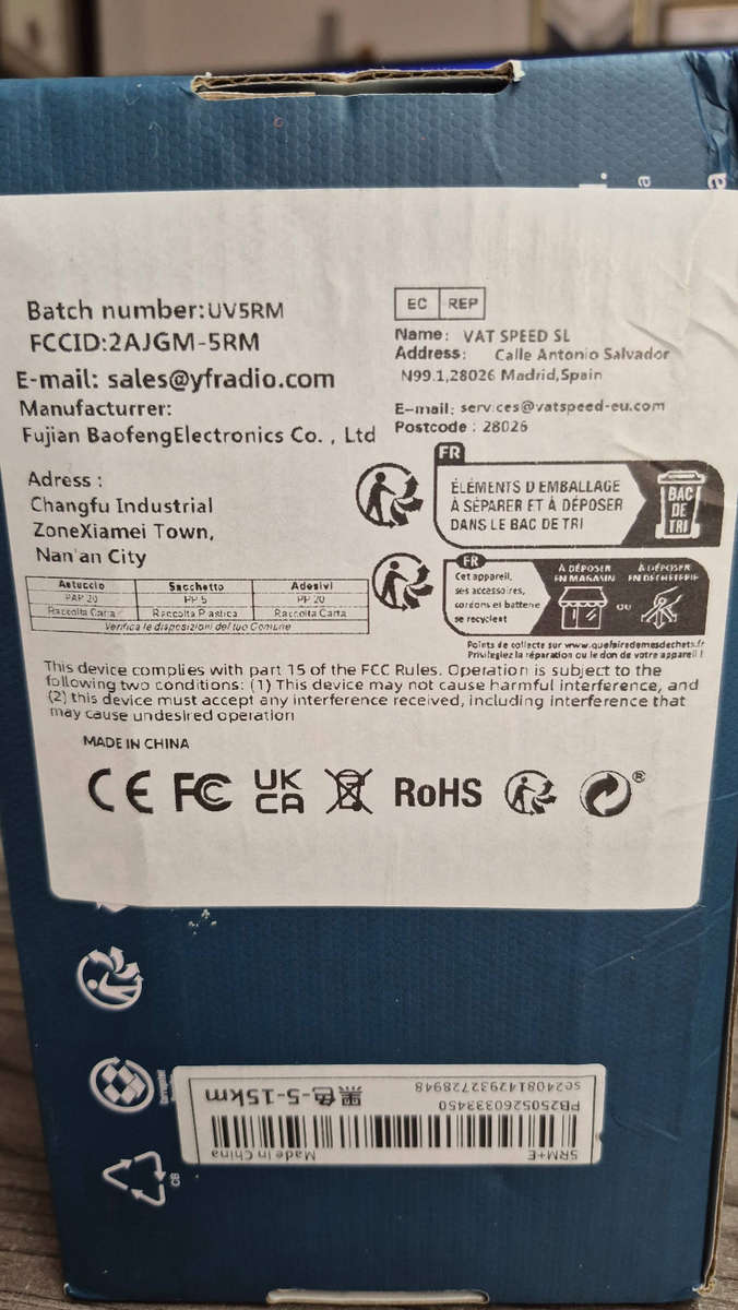 Airband Two Way Radio UV-5RM New 2025 Model